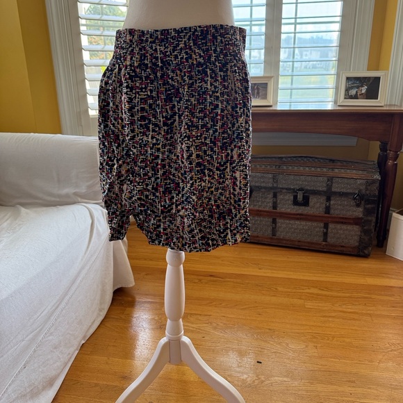 CAbi Multicolor Reversible Faux Wrap Mini Skirt - Picture 1 of 2